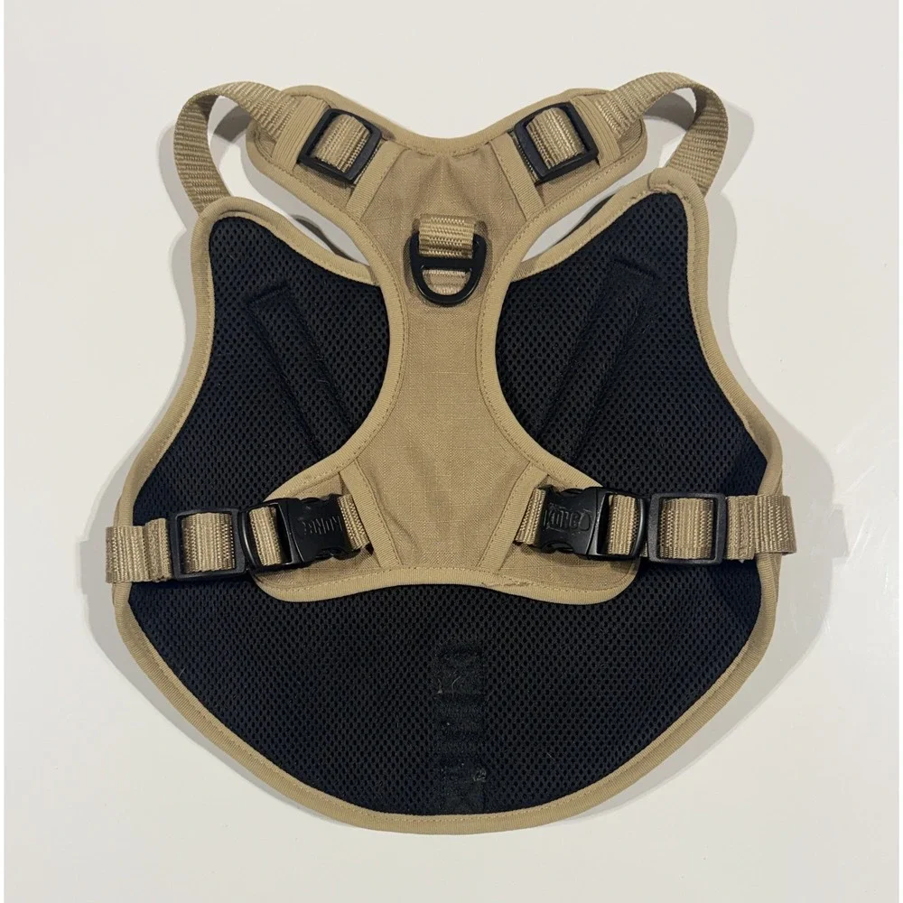 KONG Tactical Dog Harness Tan Heavy Duty Ripstop Vest with Handle- Medium no tag